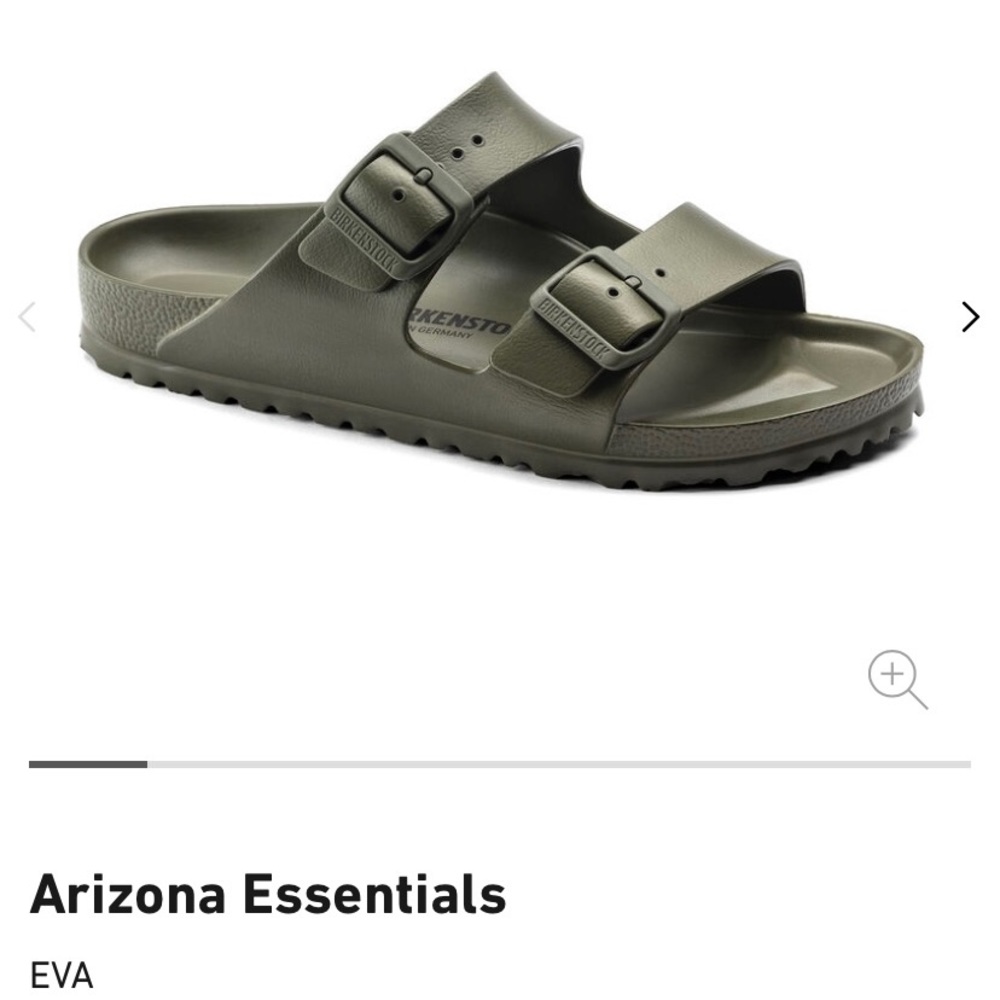 Birkenstock Eva sandal in “Khaki”, looks like army green! Never worn! New w/ box